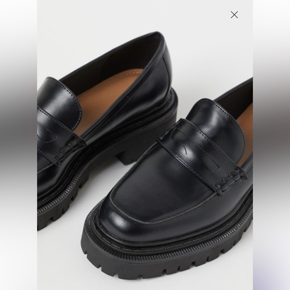 H&M Women’s Chunky-soled loafers Black Size 38/US 7 “as is” - Picture 9 of 11